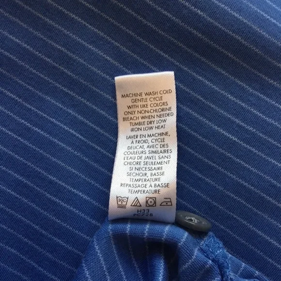 Calvin Klein Striped Blue Men Polo Shirt - Picture 14 of 14